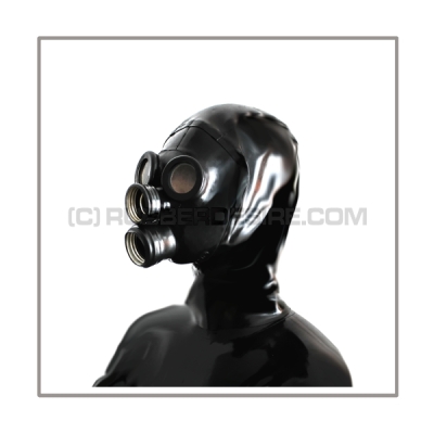 Delxue gasmask-zipper-hood HR-CH with 2 gasmask-threads and thread-cover - model PDF-D